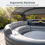 Inflatable Outdoor Lounge Sofa with Canopy