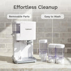 Countertop Soft Serve Ice Cream Machine Built-in Topping Storage Home Ice Cream Maker