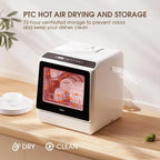🫗5-in-1 Portable Dishwasher: Wash, Dry, Store & Baby Care Mode