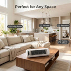 White Wall Mount Mini Split AC Unit Household Silent Indoor Air Conditioner
