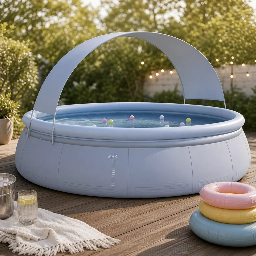 Inflatable Pool with Canopy