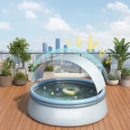 Inflatable Pool with Canopy