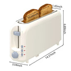 White 2-Slice Slim Toaster