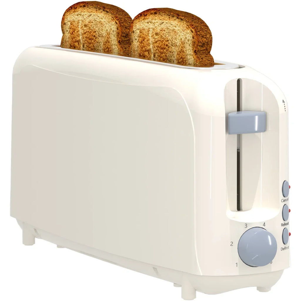 White 2-Slice Slim Toaster