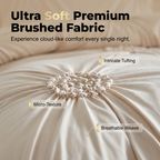 🧵 Soft Touch Pinch Pleat Duvet Set — Brushed Microfiber, No-Iron & Wrinkle-Resistant